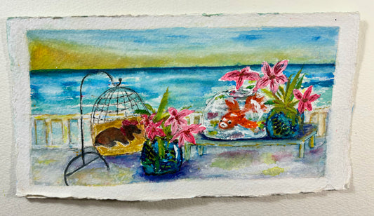 Original Impressionist Watercolor Painting