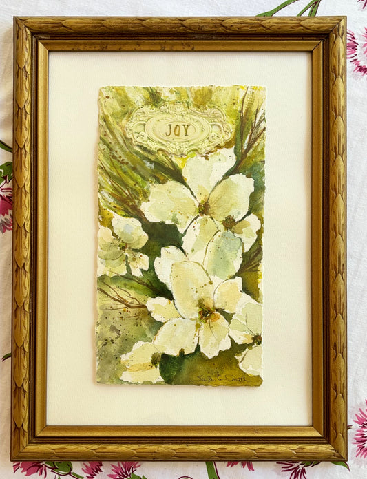 Original Watercolor of Dogwoods